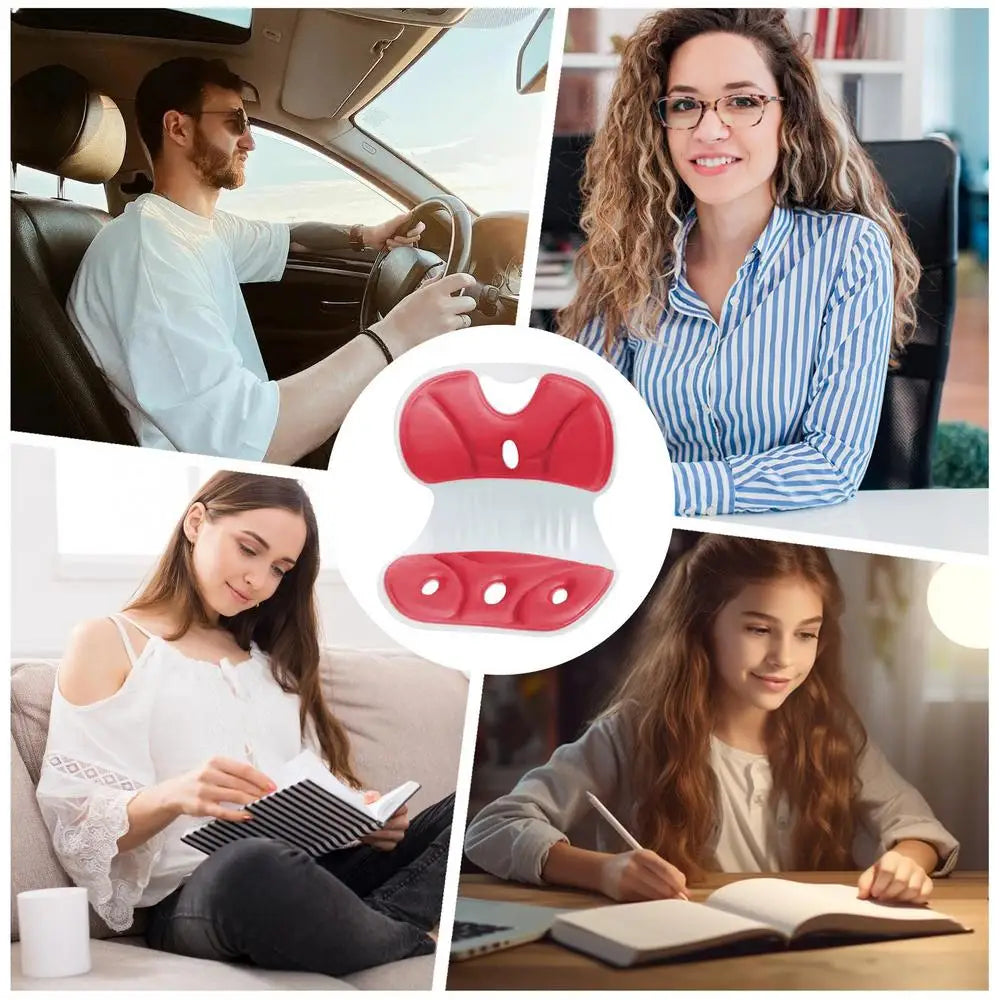 Posture Corrector for Chair Relief Back Cushion Offices Chair Lumbar Support Professional Washable Ergonomic Back Support Pillow