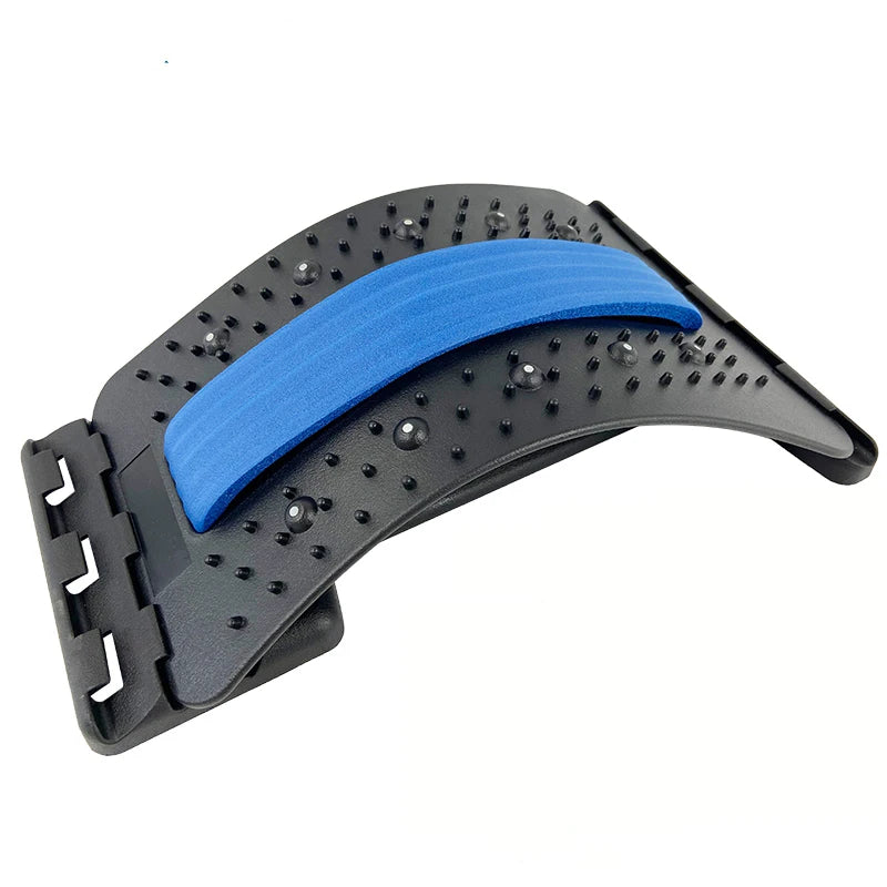Acupuncture Multi-Level Adjustable Back Massager Stretcher Waist Neck Stretch Lumbar Cervical Spine Support Pain Relief Relax