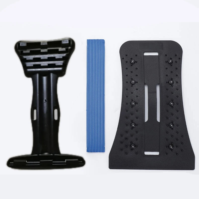 Acupuncture Multi-Level Adjustable Back Massager Stretcher Waist Neck Stretch Lumbar Cervical Spine Support Pain Relief Relax