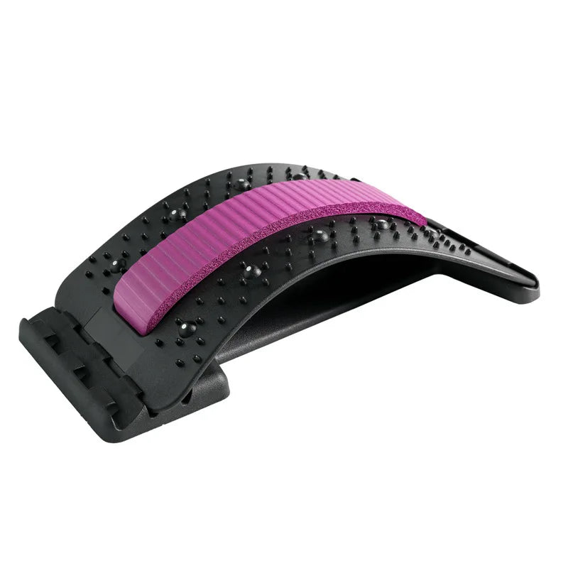 Acupuncture Multi-Level Adjustable Back Massager Stretcher Waist Neck Stretch Lumbar Cervical Spine Support Pain Relief Relax